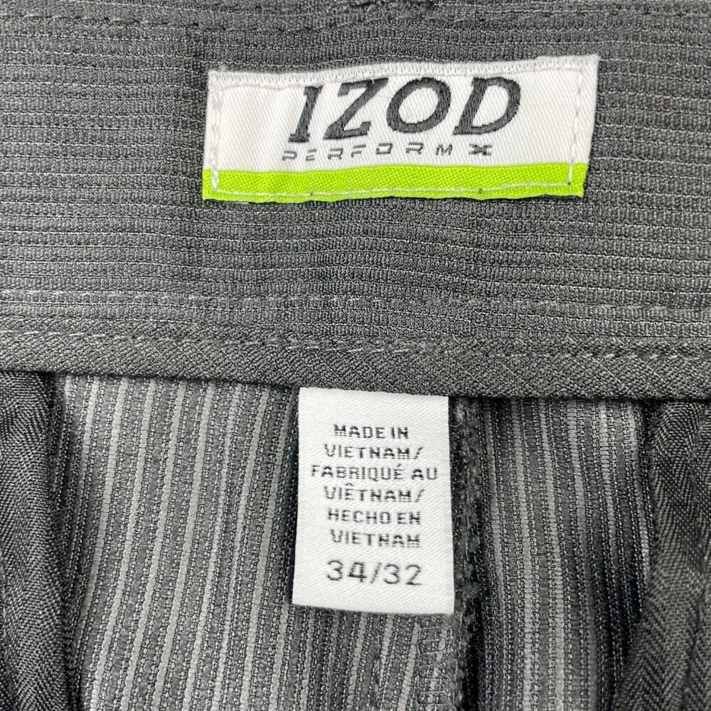 IZOD Flat Front Dress Pants Men's Size 34x32 - Picture 7 of 10
